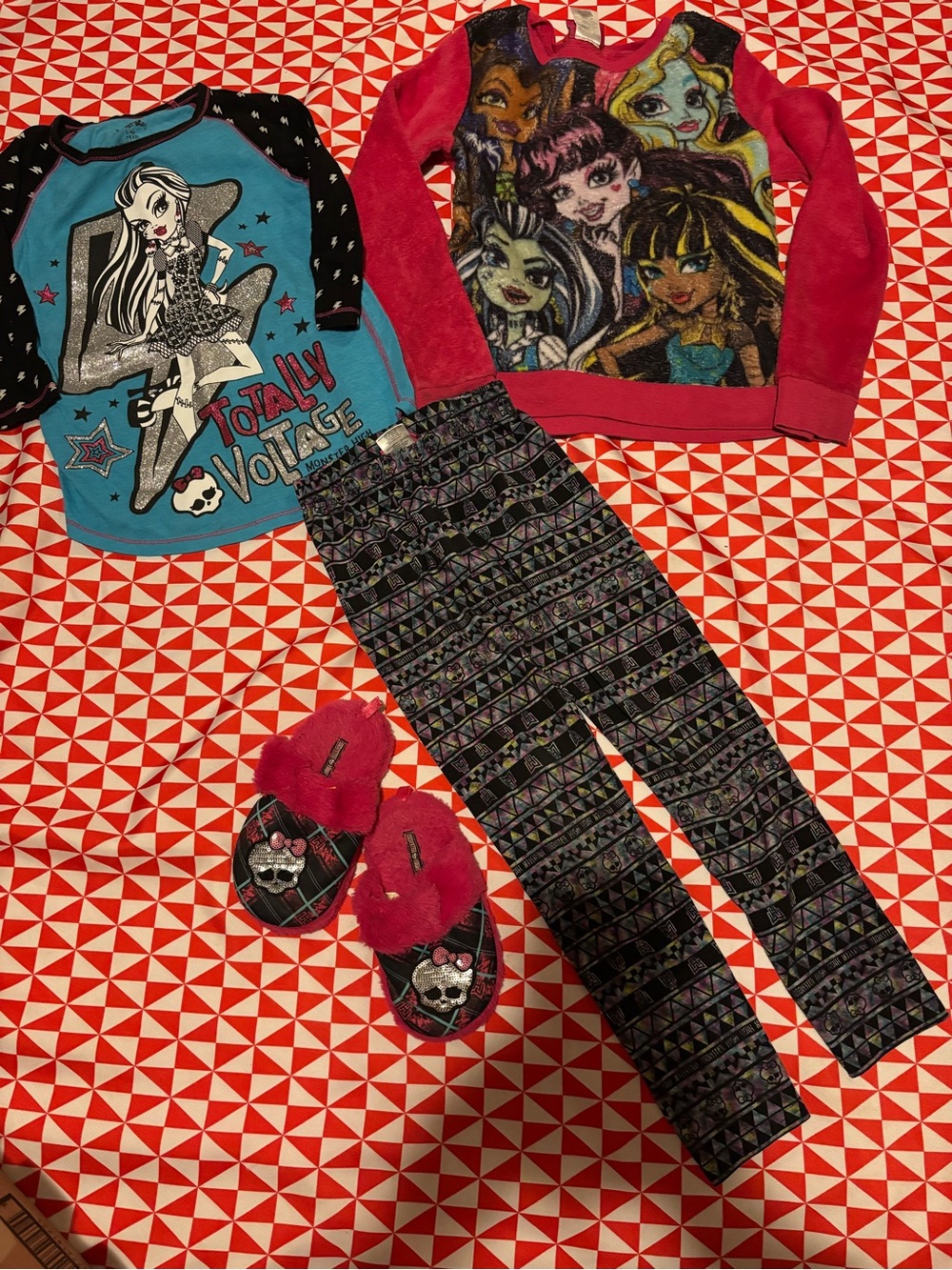 Y2k girls size 7/8 monster high clothing bundle lot